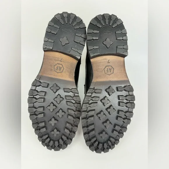 Men’s AF Ankari Floruss Combat Boots Black Size 7 Grunge Punk Biker Hipster Lug - Picture 9 of 14